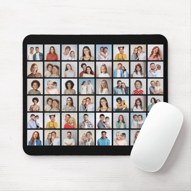 Erstellen Sie Ihre eigene 48-Foto-Collage  Mousepad (Mit Mouse)