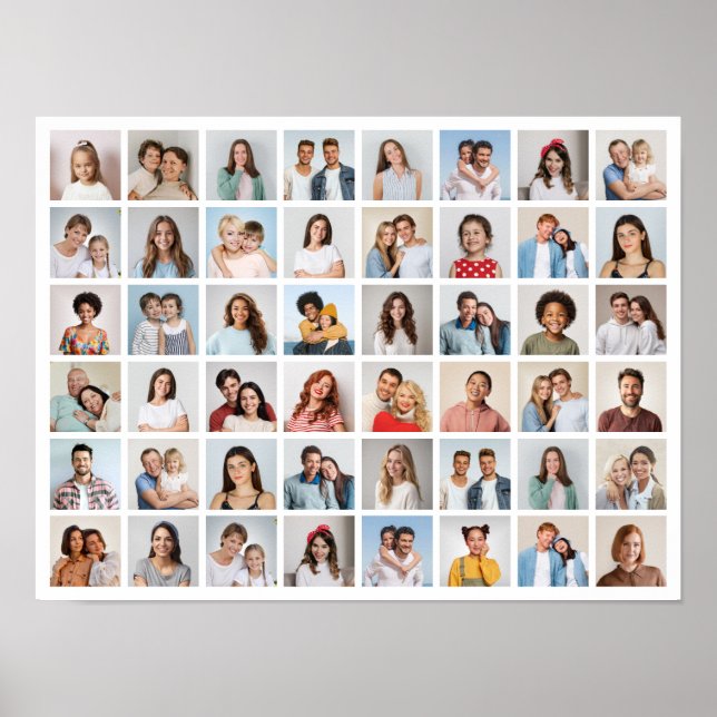 Erstellen Sie Ihre eigene 48-Foto-Collage Poster (Vorne)
