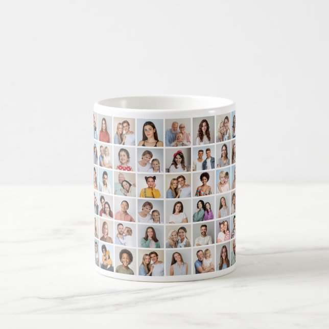 Erstellen Sie Ihre eigene 48 FotoCollage Kaffeetasse (Mittel)