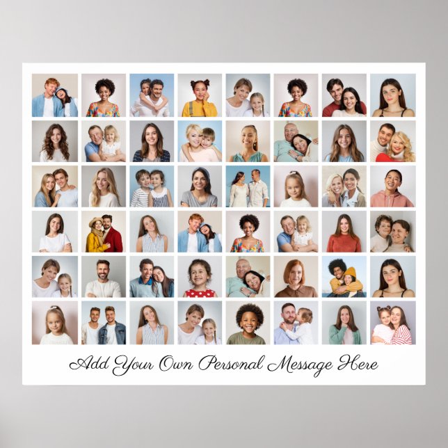Erstellen Sie Ihre eigene 48 FotoCollage und fügen Poster (Vorne)