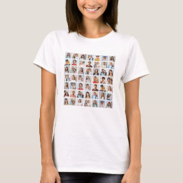 Erstellen Sie Ihre eigene 49-Foto-Collage für Frau T-Shirt