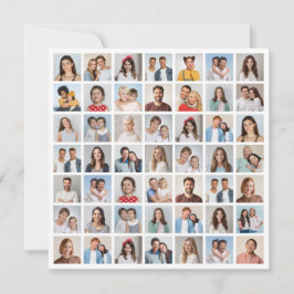 Erstellen Sie Ihre eigene 49-Foto-Collage-Grußkart Karte