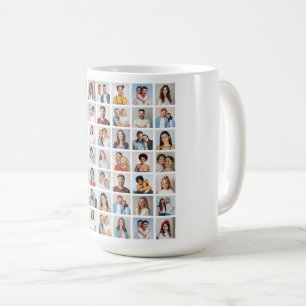 Erstellen Sie Ihre eigene 49-Foto-Collage Kaffeetasse