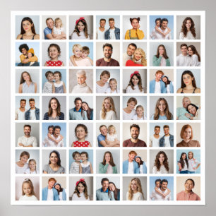 Erstellen Sie Ihre eigene 49-Foto-Collage  Poster