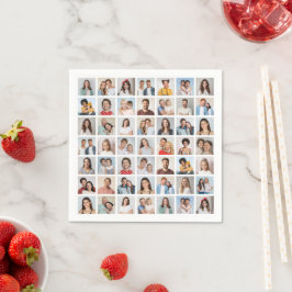 Erstellen Sie Ihre eigene 49-Foto-Collage Serviette