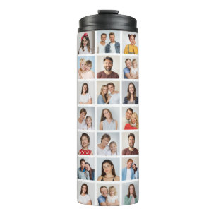 Erstellen Sie Ihre eigene 49-Foto-Collage Thermosbecher