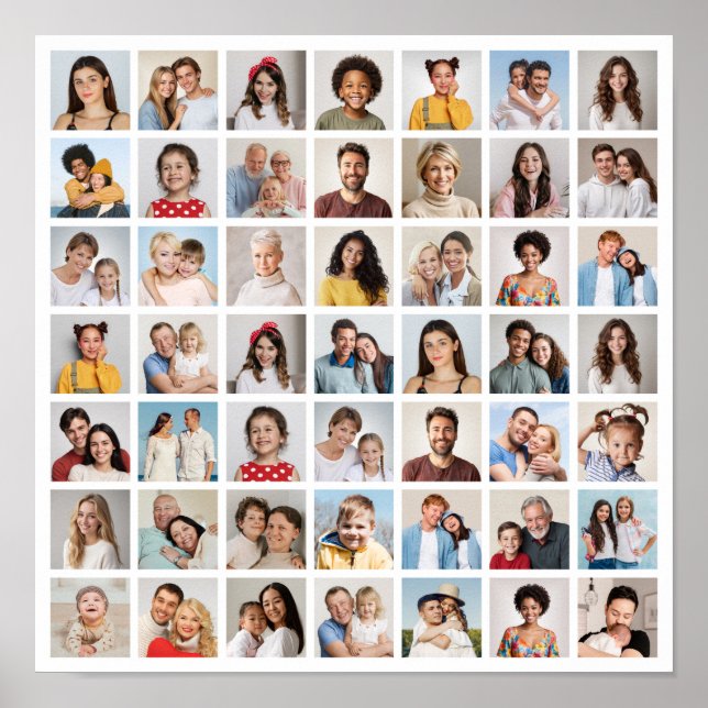 Erstellen Sie Ihre eigene 49 FotoCollage Poster (Vorne)