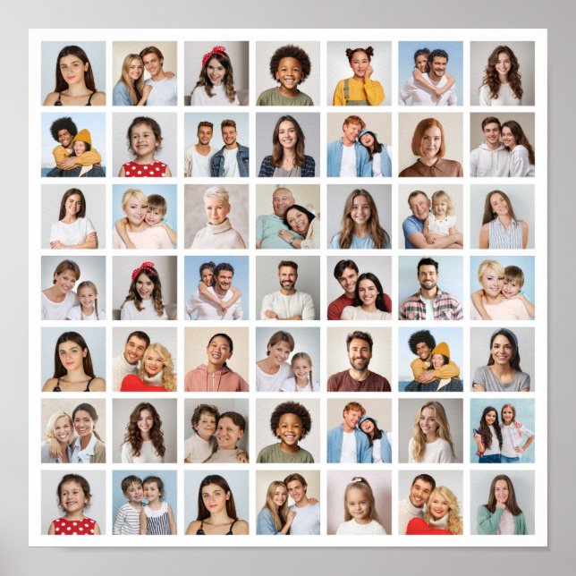 Erstellen Sie Ihre eigene 49 FotoCollage Poster (Vorne)