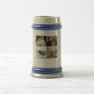 Erstellen Sie Ihre eigene 4-Familienfoto-Collage-K Bierglas
