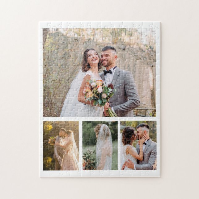 Erstellen Sie Ihre eigene 4-Foto-Hochzeitskollekti (Vertikal)