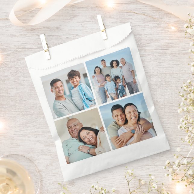 Erstellen Sie Ihre eigene 4-FotoCollage Geschenktütchen (Ausgeschnitten)