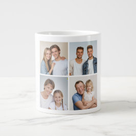 Erstellen Sie Ihre eigene 4-FotoCollage Jumbo-Tasse