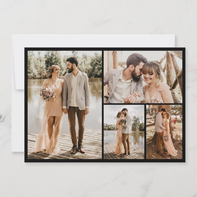 Erstellen Sie Ihre eigene 4-FotoCollage Karte (Vorderseite)