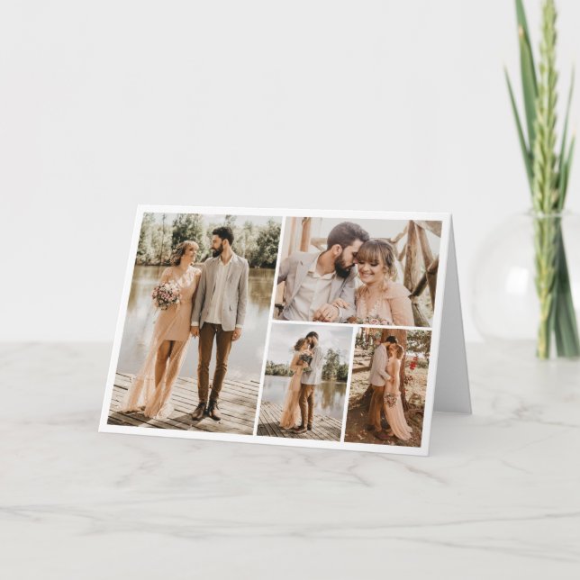 Erstellen Sie Ihre eigene 4-FotoCollage Karte (Vorderseite)