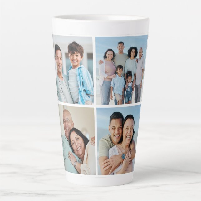 Erstellen Sie Ihre eigene 4-FotoCollage Milchtasse (Vorderseite)