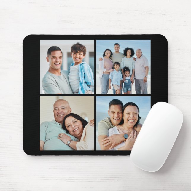 Erstellen Sie Ihre eigene 4-FotoCollage Mousepad (Mit Mouse)