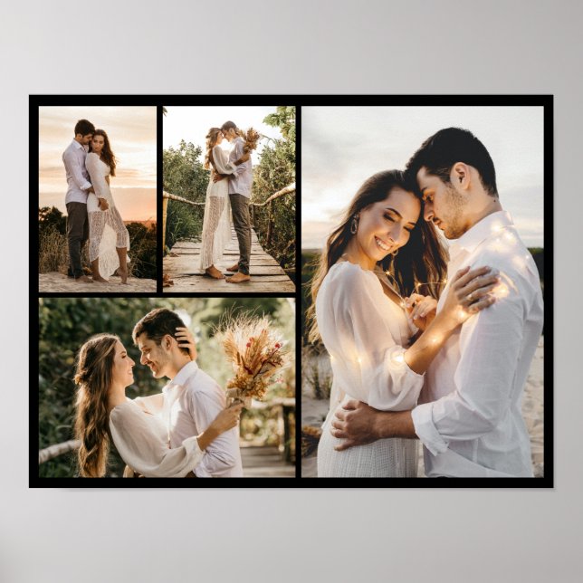Erstellen Sie Ihre eigene 4-FotoCollage Poster (Vorne)