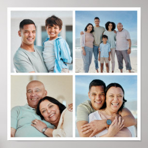 Erstellen Sie Ihre eigene 4-FotoCollage Poster
