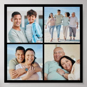 Erstellen Sie Ihre eigene 4-FotoCollage Poster