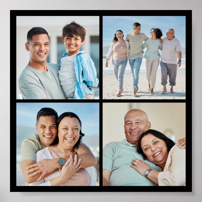 Erstellen Sie Ihre eigene 4-FotoCollage Poster (Vorne)