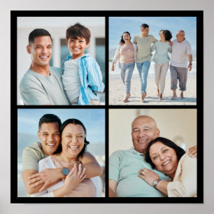 Erstellen Sie Ihre eigene 4-FotoCollage Poster