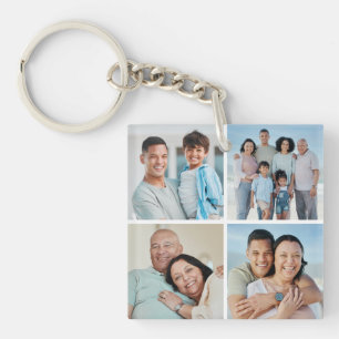 Erstellen Sie Ihre eigene 4-FotoCollage Schlüsselanhänger