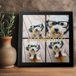 Erstellen Sie Ihre eigene 4 FotoCollage - Skriptna Fliese<br><div class="desc">Verwenden Sie bis zu vier quadratische oder selbstständige Fotos,  um ein einzigartiges und persönliches Geschenk zu kreieren. Oder man behalte den Hipster Welpe und macht einen trendigen Sake. Wenn Sie die Bilder anpassen müssen,  klicken Sie auf das Werkzeug anpassen,  um Änderungen vorzunehmen.</div>