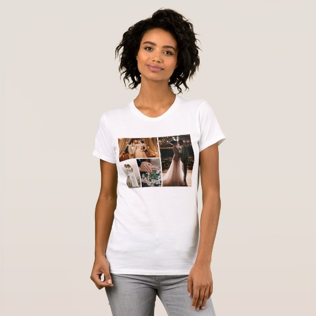 Erstellen Sie Ihre eigene 4-FotoCollage T-Shirt (Vorne ganz)
