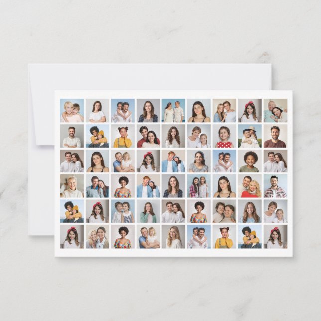 Erstellen Sie Ihre eigene 54 FotoCollage Karte (Vorderseite)