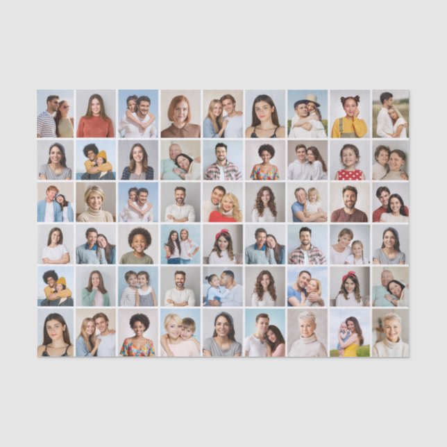 Erstellen Sie Ihre eigene 54 FotoCollage Seidenpapier (Vorderseite)