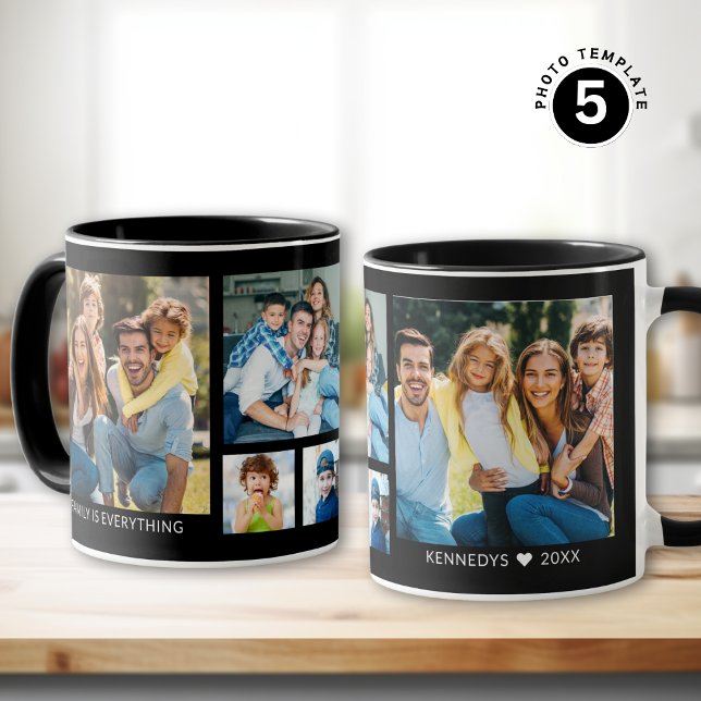 Erstellen Sie Ihre eigene 5-Familie Foto Collage B Tasse (Von Creator hochgeladen)