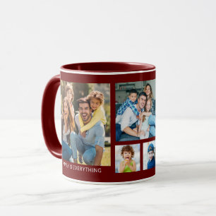 Erstellen Sie Ihre eigene 5-Familie Foto Collage B Tasse