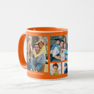 Erstellen Sie Ihre eigene 5-Familienfoto-Collage O Tasse