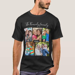 Erstellen Sie Ihre eigene 5-Foto-Collage Familienu T-Shirt
