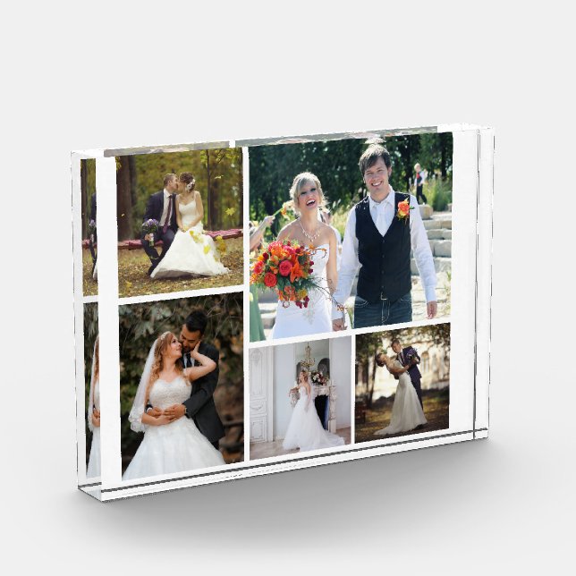 Erstellen Sie Ihre eigene 5-Foto-Hochzeitskollekti Fotoblock (Links)