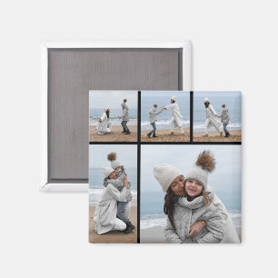Erstellen Sie Ihre eigene 5-FotoCollage Magnet