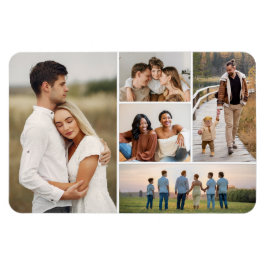 Erstellen Sie Ihre eigene 5-FotoCollage Magnet