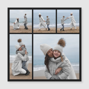 Erstellen Sie Ihre eigene 5 Fotocollage Magnetkart Magnetkarte