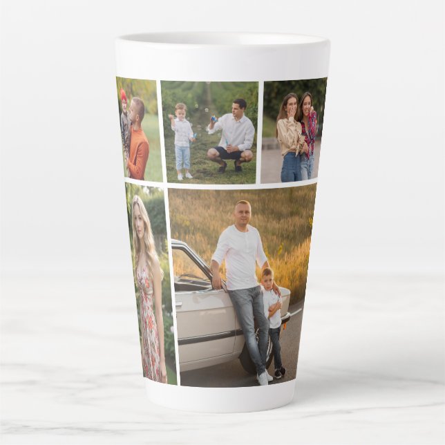 Erstellen Sie Ihre eigene 5-FotoCollage Milchtasse (Vorderseite)