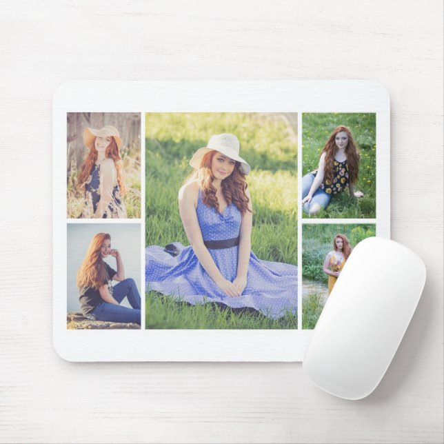 Erstellen Sie Ihre eigene 5-FotoCollage Mousepad (Mit Mouse)