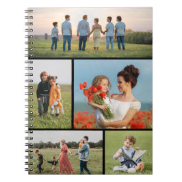 Erstellen Sie Ihre eigene 5-FotoCollage Notizblock