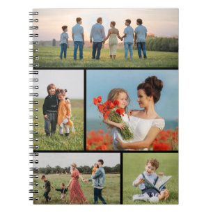 Erstellen Sie Ihre eigene 5-FotoCollage Notizblock