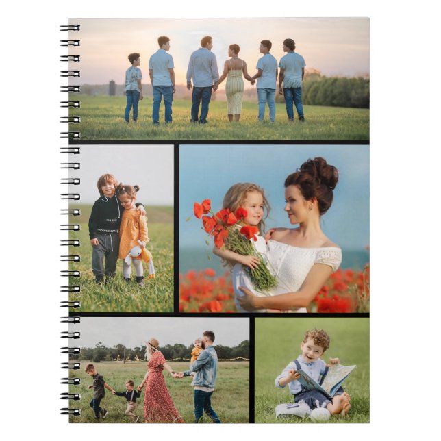 Erstellen Sie Ihre eigene 5-FotoCollage Notizblock (Vorderseite)