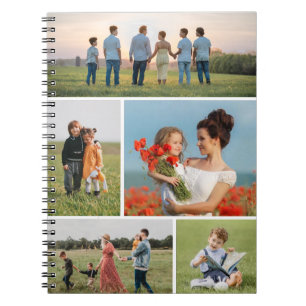 Erstellen Sie Ihre eigene 5-FotoCollage Notizblock