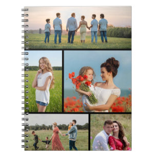 Erstellen Sie Ihre eigene 5-FotoCollage Notizblock