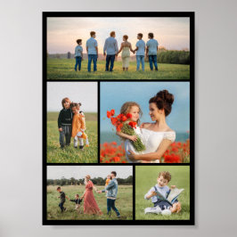 Erstellen Sie Ihre eigene 5-FotoCollage Poster