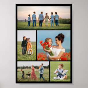 Erstellen Sie Ihre eigene 5-FotoCollage Poster