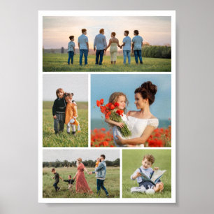 Erstellen Sie Ihre eigene 5-FotoCollage Poster