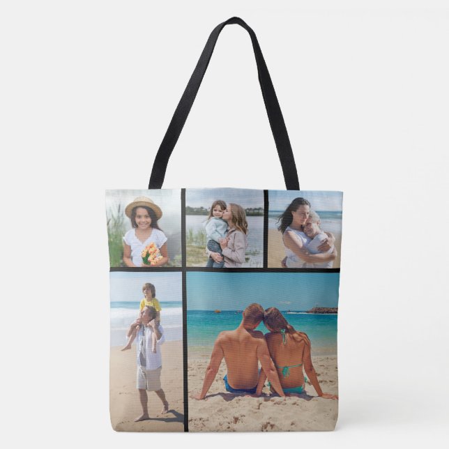 Erstellen Sie Ihre eigene 5-FotoCollage Tasche (Vorderseite)