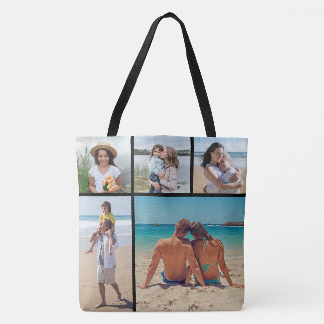 Erstellen Sie Ihre eigene 5-FotoCollage Tasche (Vorderseite)